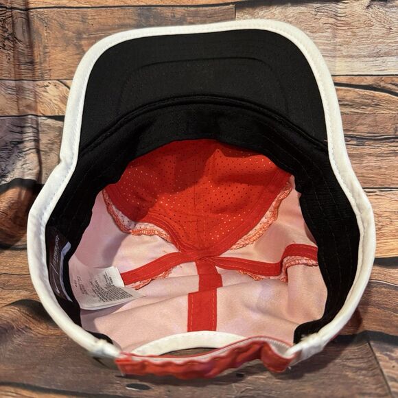 Nike Dri-FIT Youth Cap Hat Red White Swoosh Adjustable Lightweight Athletic - Picture 6 of 8